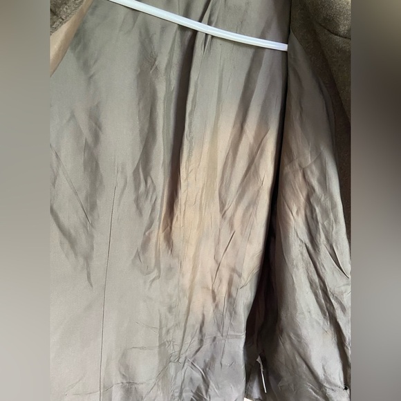 Vintage J. Crew LODEN Green Wool Pea Coat Jacket Sz Large READ - Picture 12 of 16